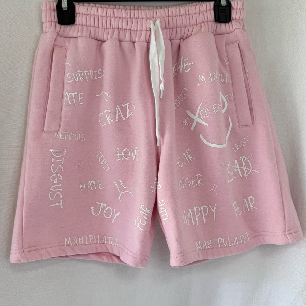 Men’s Pink Graphic Shorts